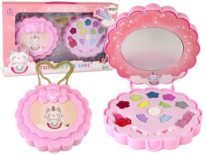 Kit maquilhagem unicórnio rosa