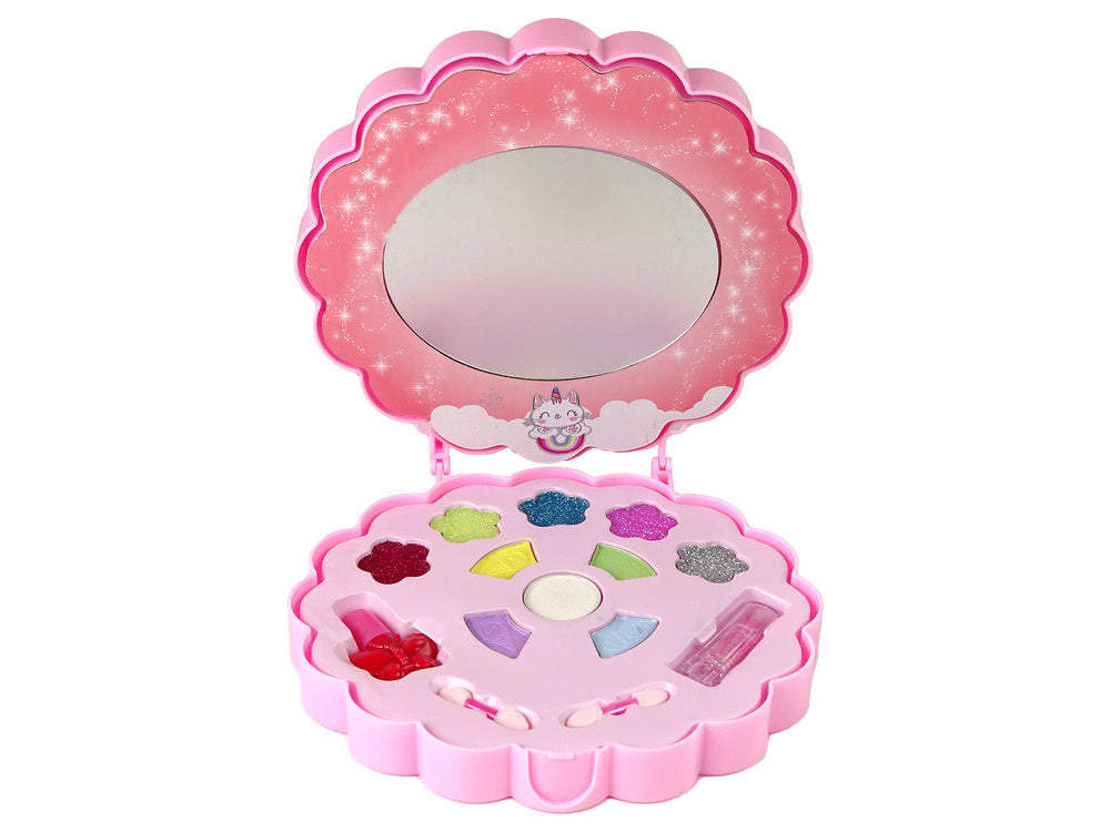 Kit maquilhagem unicórnio rosa