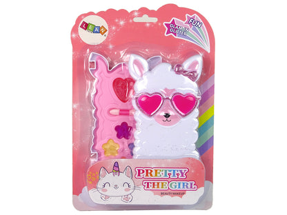 Kit maquilhagem gloss lama rosa