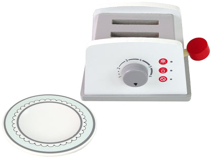 Torradeira madeira brinquedo acessórios