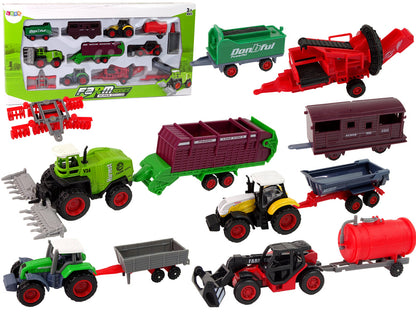 Veículos agrícolas tratores metal 12 peças