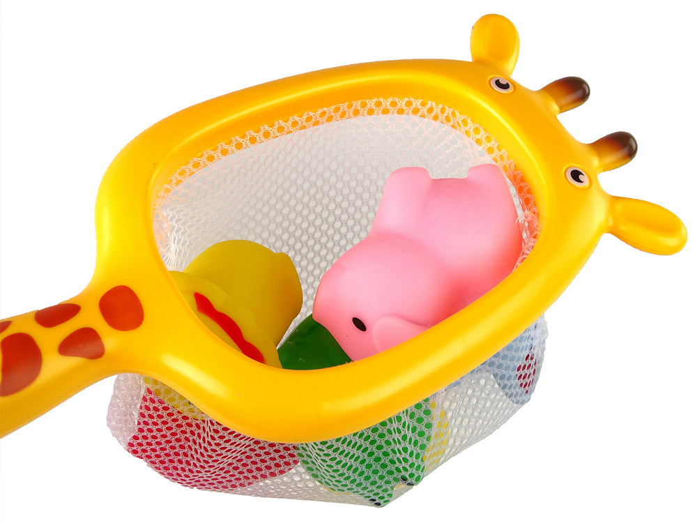 Animais banho girafa rede