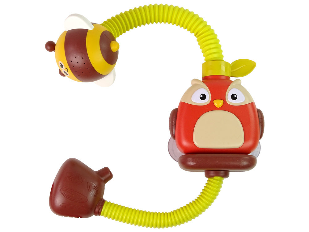 Brinquedo banho chuveiro coruja abelha