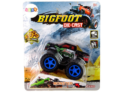 Monster truck pull-back pneus borracha (1unidade, sortido)