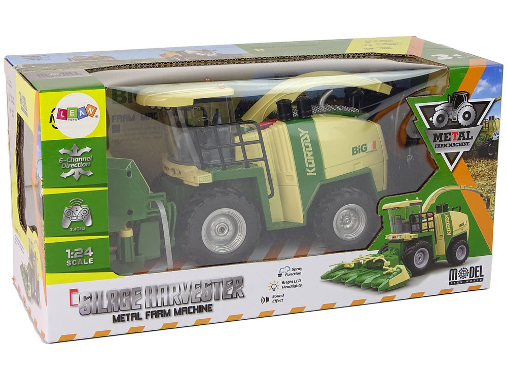 Ceifeira telecomandada 2.4G 1:24 com fumo, luz e som