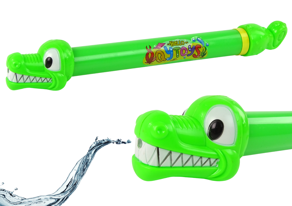 Pistola de água crocodilo 45 cm verde