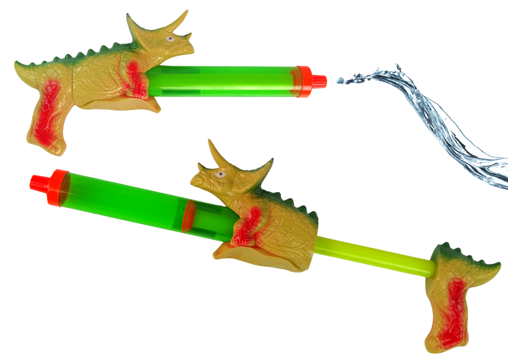 Lança-Água Dinossauro Triceratops Verde 40cm