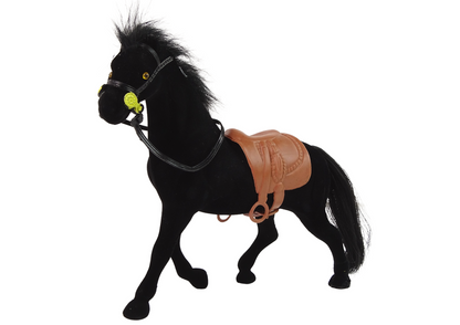 Cavalo preto aveludado