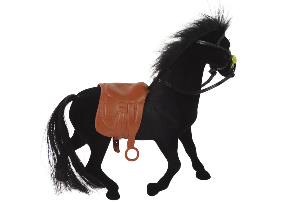 Cavalo preto aveludado