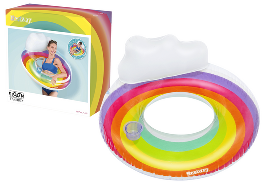 Boia insuflável arco-íris 107 cm Bestway