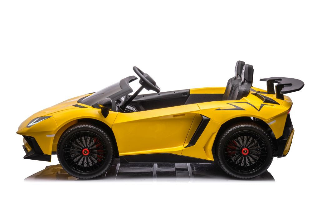 Carro elétrico Lamborghini XXL A8803 amarelo 24V