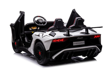 Carro elétrico Lamborghini XXL A8803 branco 24V