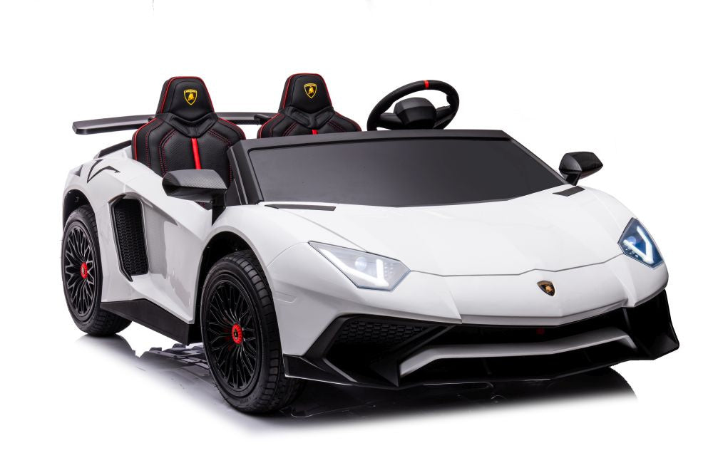 Carro elétrico Lamborghini XXL A8803 branco 24V