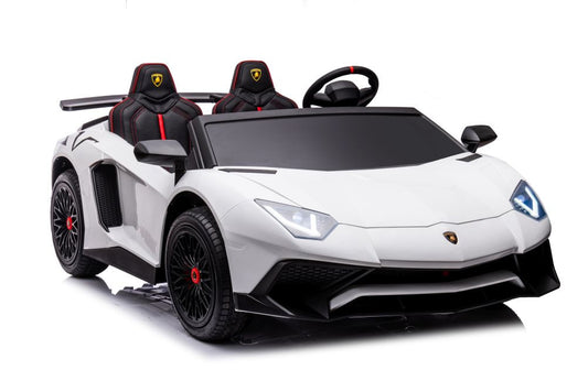 Carro elétrico Lamborghini XXL A8803 branco 24V