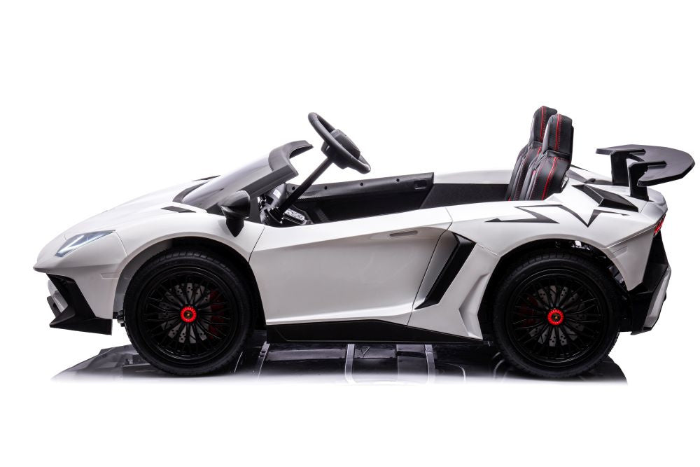Carro elétrico Lamborghini XXL A8803 branco 24V