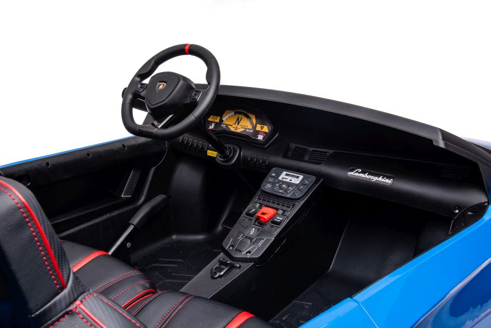 Carro elétrico Lamborghini XXL A8803 azul 24V