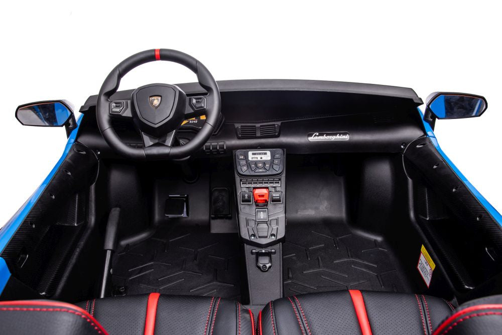 Carro elétrico Lamborghini XXL A8803 azul 24V