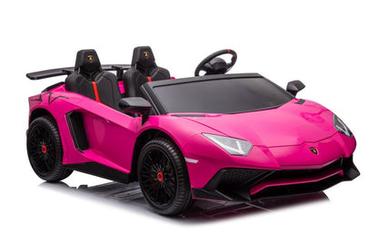 Carro elétrico Lamborghini XXL A8803 rosa 24V