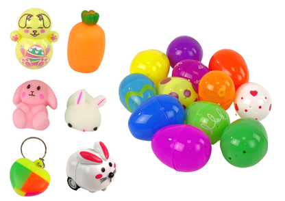 Conjunto fidget de Páscoa com ovo e coelho