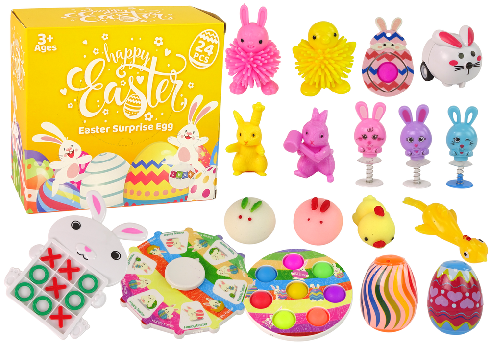 Kit anti-stress Squishy de Páscoa 18 peças