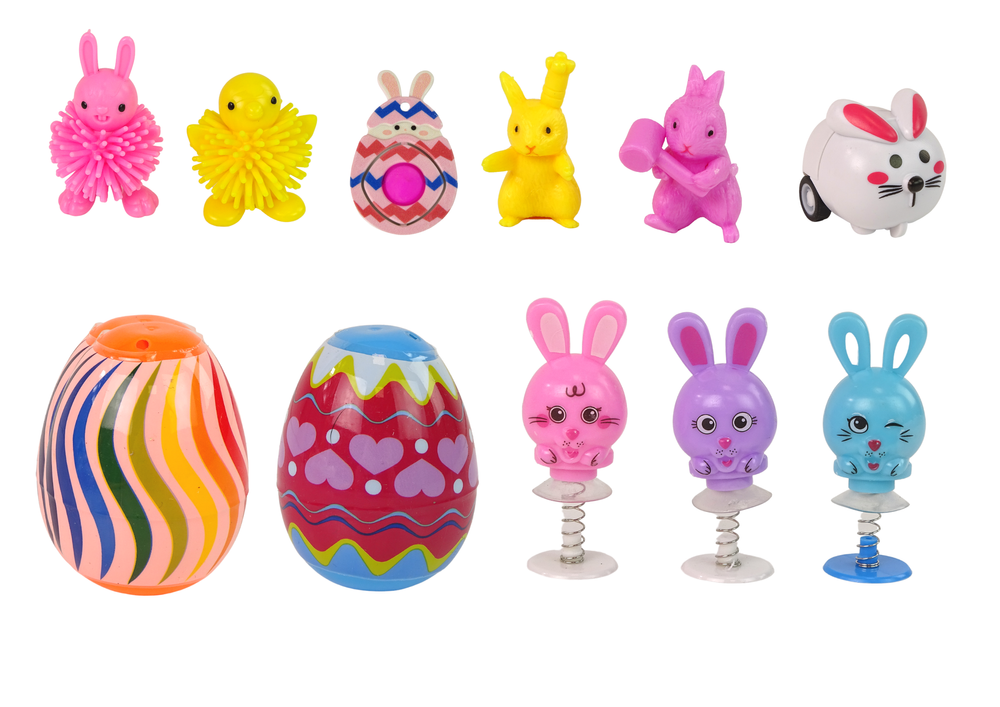 Kit anti-stress Squishy de Páscoa 18 peças
