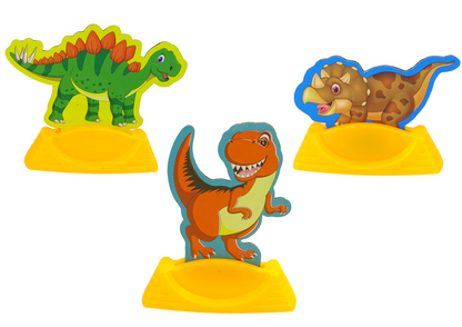 Kit criativo DIY ovos de dinossauro para pintar com transportador