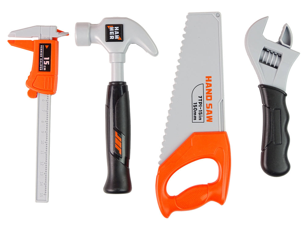 Kit ferramentas em mochila com capacete, laranja