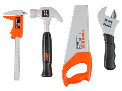Kit ferramentas em mochila com capacete, laranja
