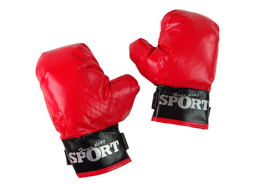 Conjunto de boxe com saco e luvas de velcro