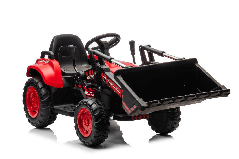 Trator elétrico com pá BW-X002A vermelho