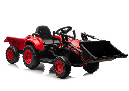 Trator elétrico com pá BW-X002A vermelho