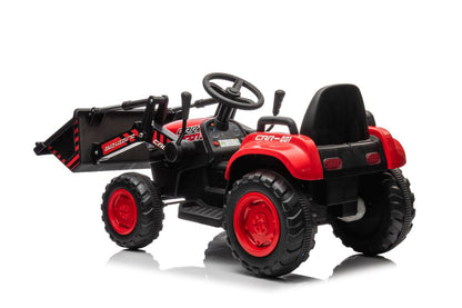 Trator elétrico com pá BW-X002A vermelho
