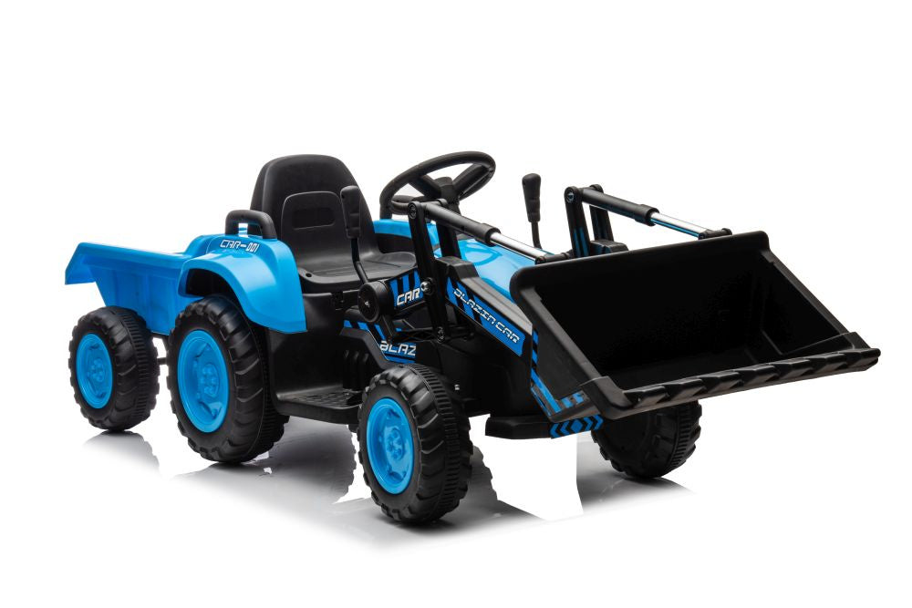 Trator elétrico com pá BW-X002A azul