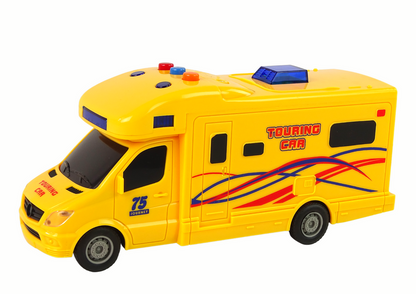 Autocaravana de passeio com fricção, luz e som