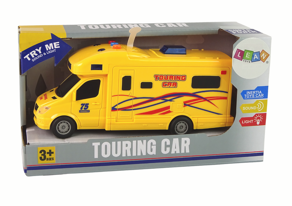 Autocaravana de passeio com fricção, luz e som