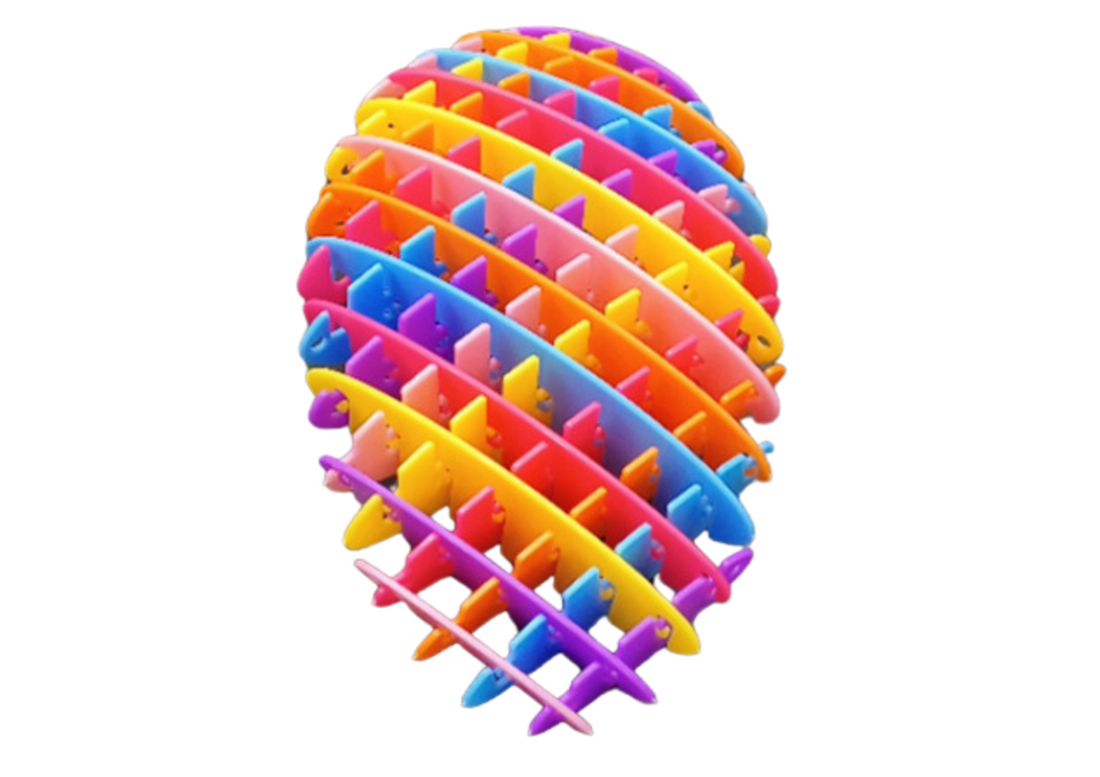 Brinquedo arco-íris anti-stress flexível 10 cm