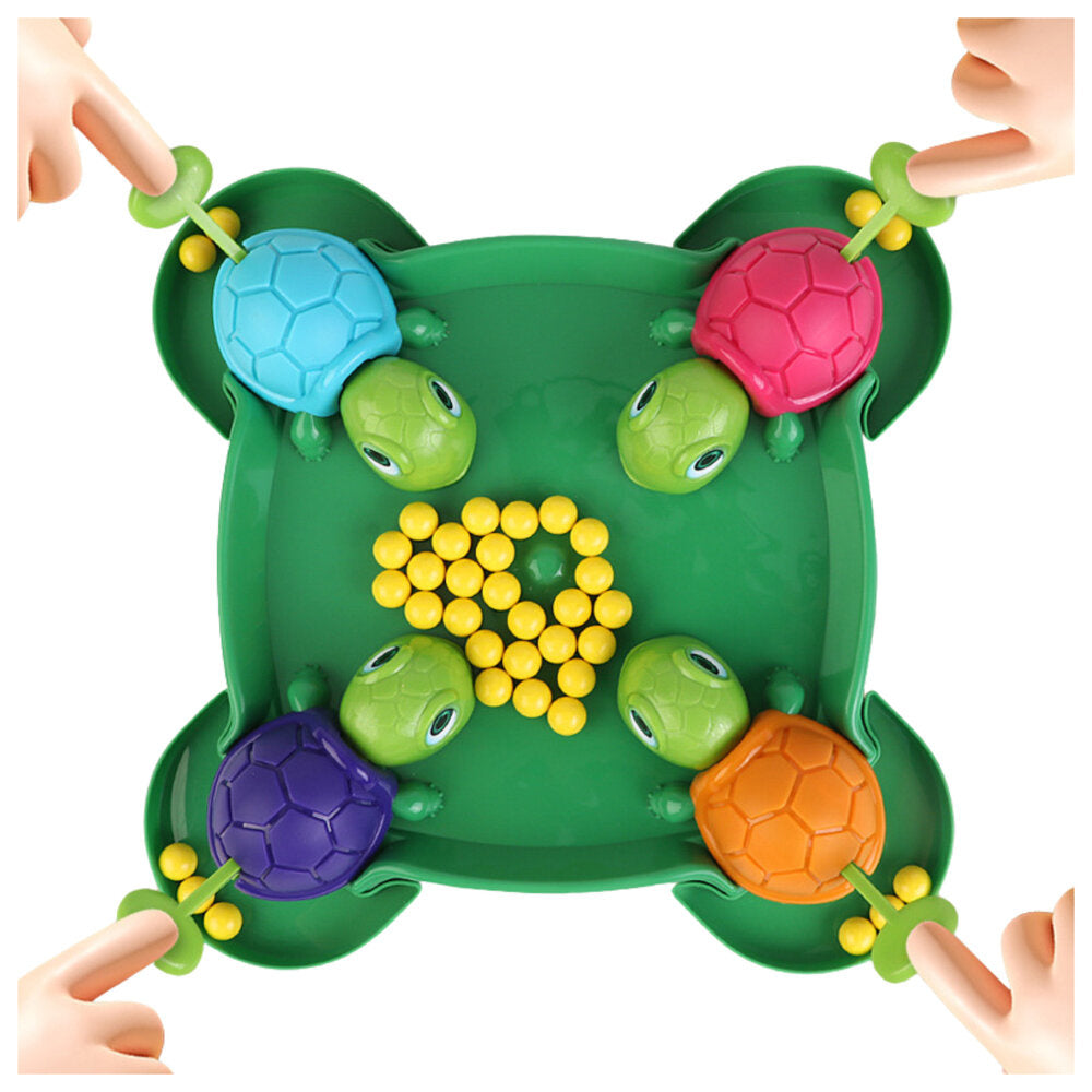Jogo arcade familiar tartarugas famintas com bolas