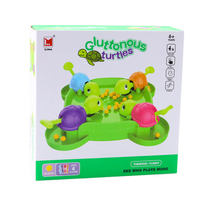 Jogo arcade familiar tartarugas famintas com bolas