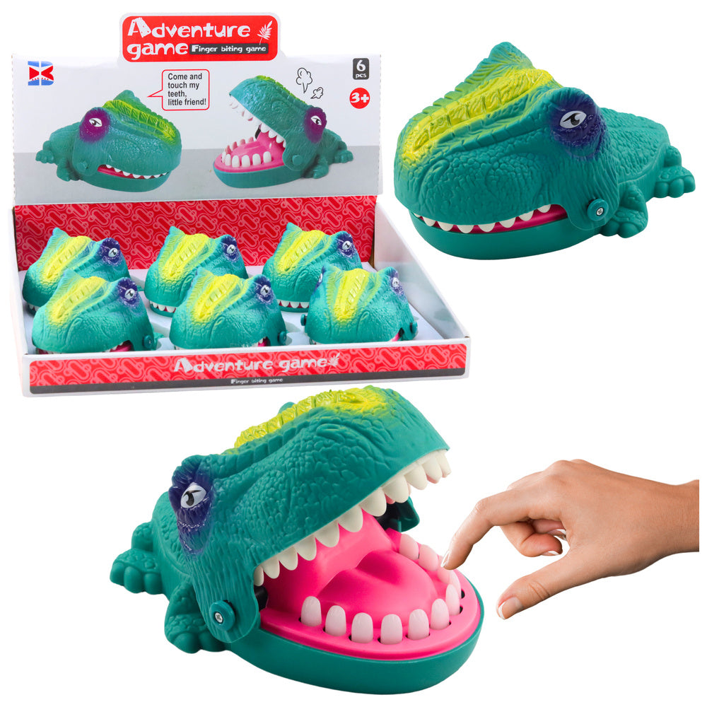 Jogo arcade dinossauro mordida verde