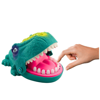 Jogo arcade dinossauro mordida verde