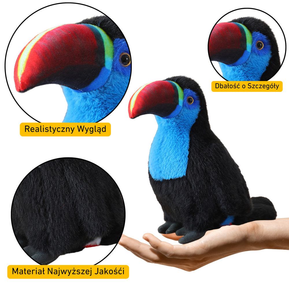 Peluche tucano azul 20 cm