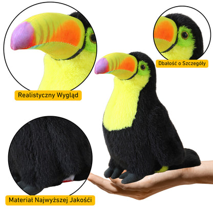 Peluche tucano amarelo 30 cm