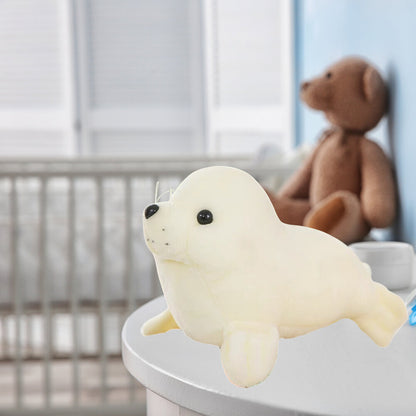 Peluche foca branca 24 cm