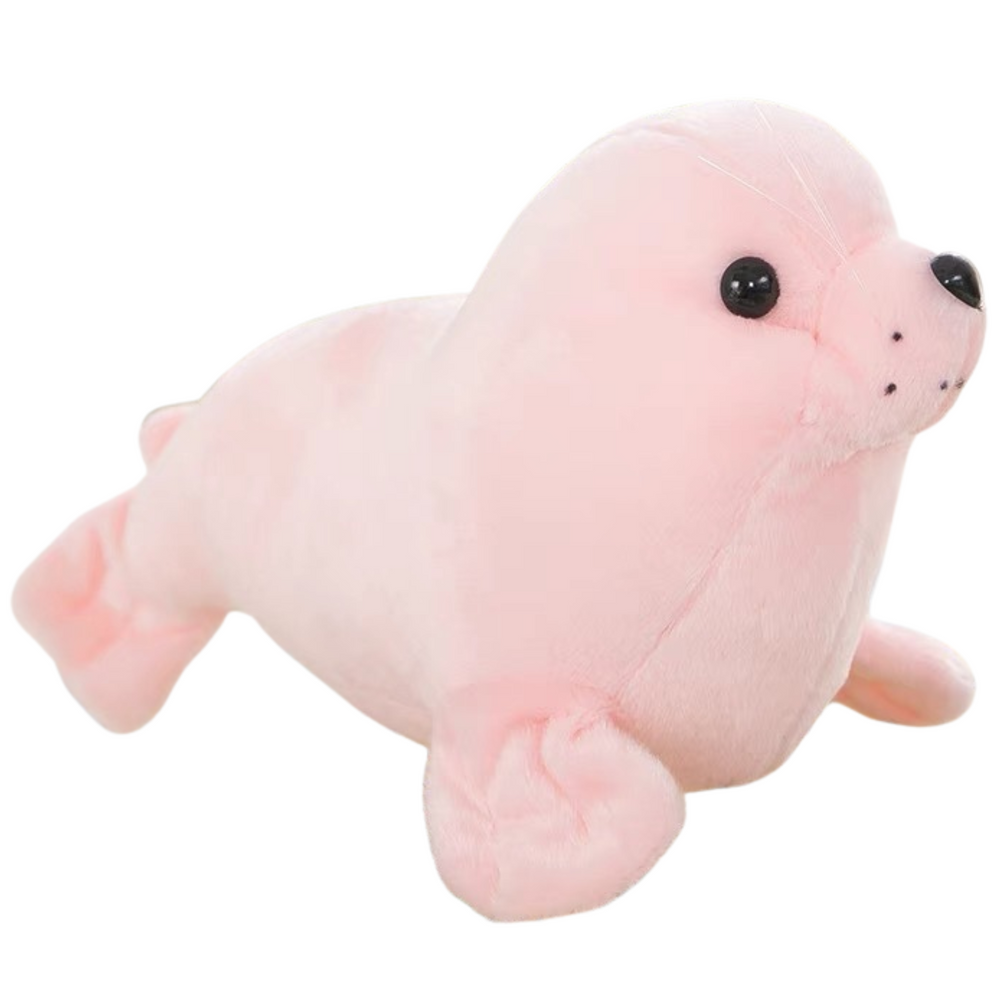 Peluche foca rosa 24 cm