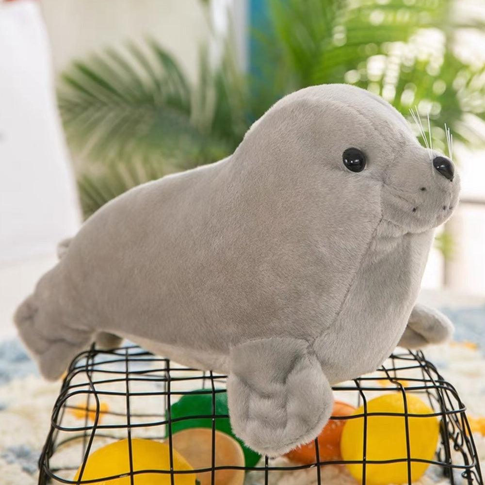 Peluche foca cinzenta 20 cm