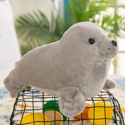 Peluche foca cinzenta 20 cm