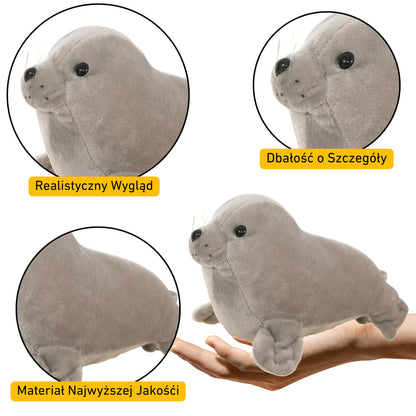Peluche foca cinzenta 20 cm