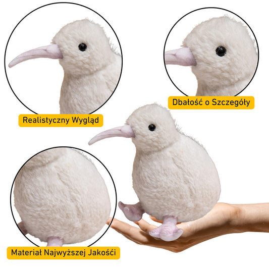 Peluche kiwi branco 17 cm