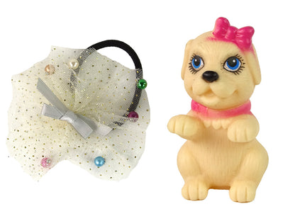 Boneca Emily com cão e cabelo comprido