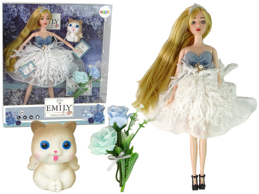 Boneca Emily flor com gato